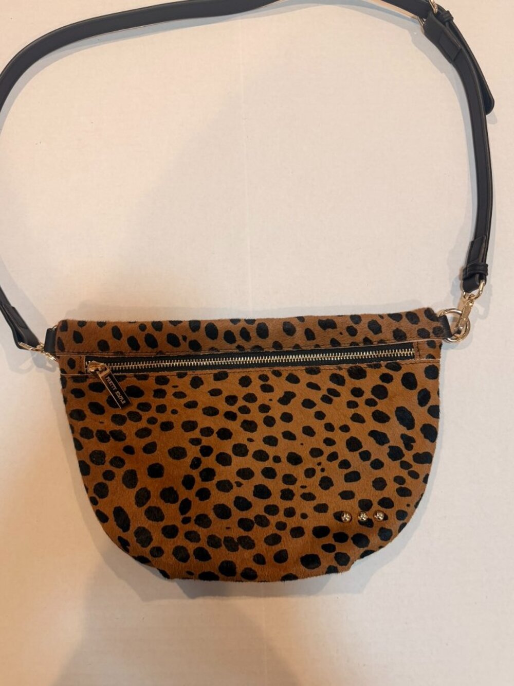 Pretty Simple Hair On Hide Westlyn Bum Bag Leopard | Chic Gold Studs | Sold Out